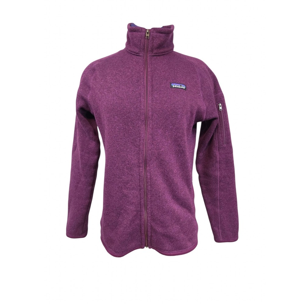 Patagonia Better Sweater Full Zip Jacket Purple Heather Knit Womens Medium - Picture 7 of 7